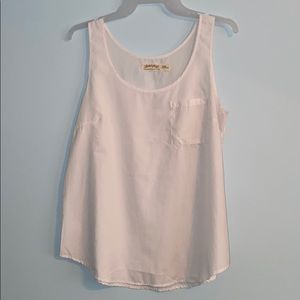 White tank top with a pocket